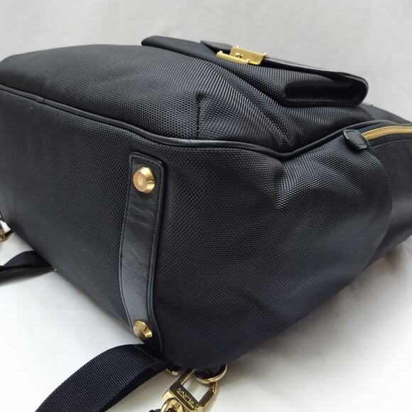 Tumi Black Nylon Leather Trim Zipper Closure Double Top Handles Backpack main image 11